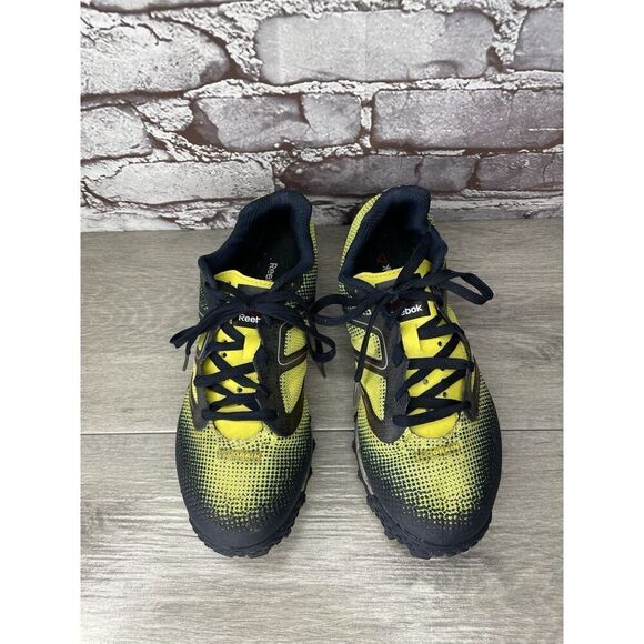 Reebok H20Drain DuraGrip FitFrame Black Neon Yellow Running Shoes Women 7.5US/38 - Picture 14 of 16